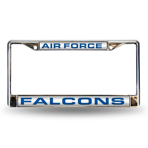 Air Force Falcons Chrome Metal Laser Cut License Plate Frame