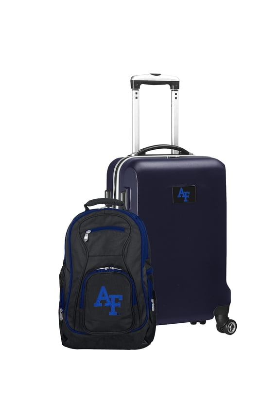 Air Force Falcons Deluxe 2-Piece Backpack and Carry-On Set - Navy