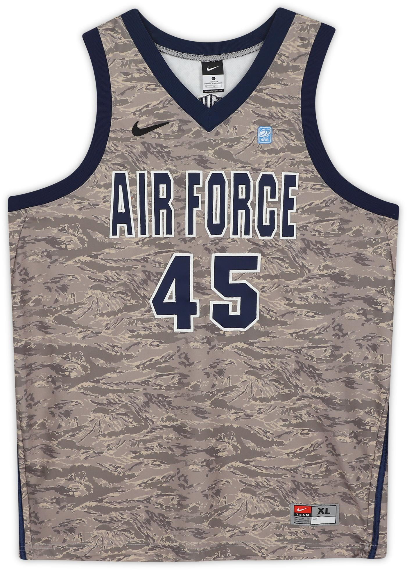 Air Force Falcons TeamIssued 45 Green Camouflage Jersey from the