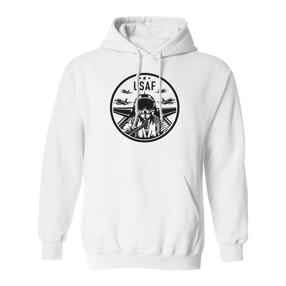 Air Force Fighter Jet Adult Hooded Sweatshirt