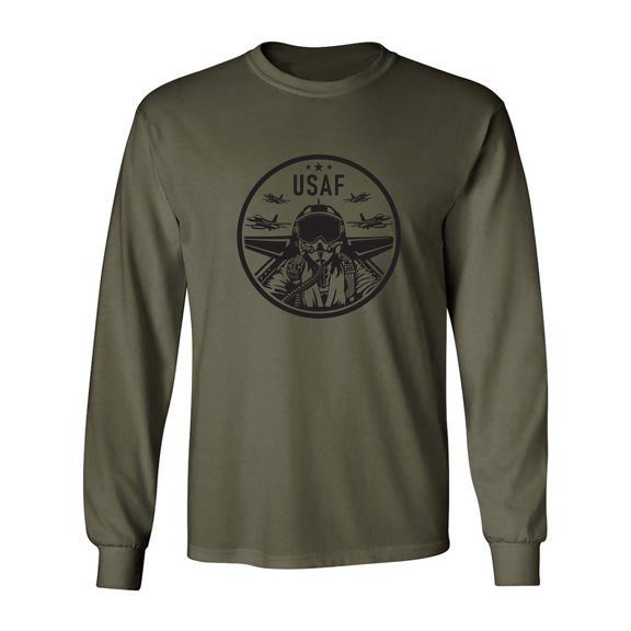 Air Force Fighter Jet Adult Long Sleeve T-shirt