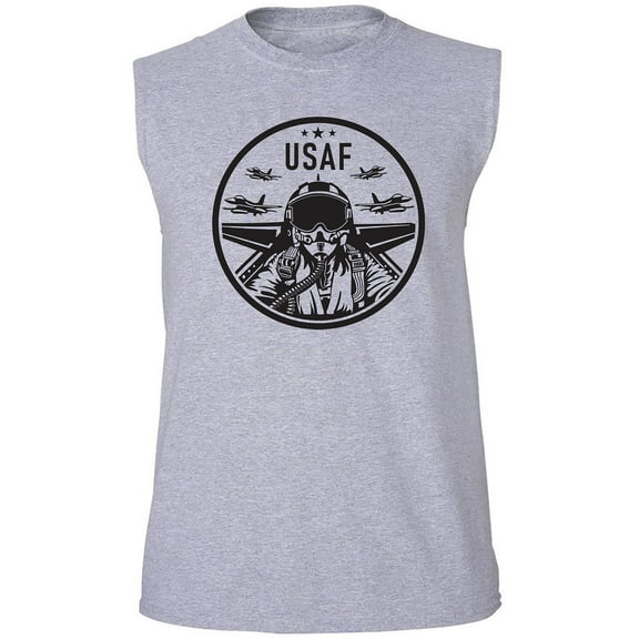 Air Force Fighter Jet Adult Sleeveless Tee