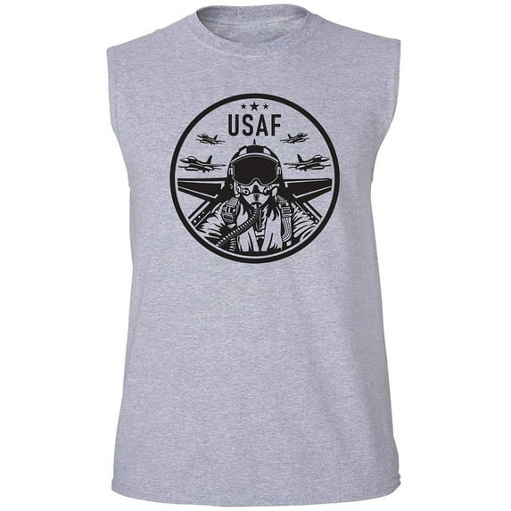 Air Force Fighter Jet Adult Sleeveless Tee