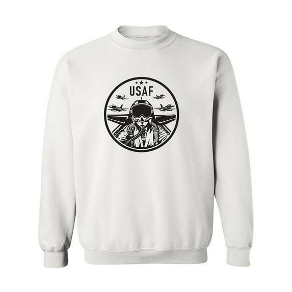 Air Force Fighter Jet Crewneck Sweatshirt