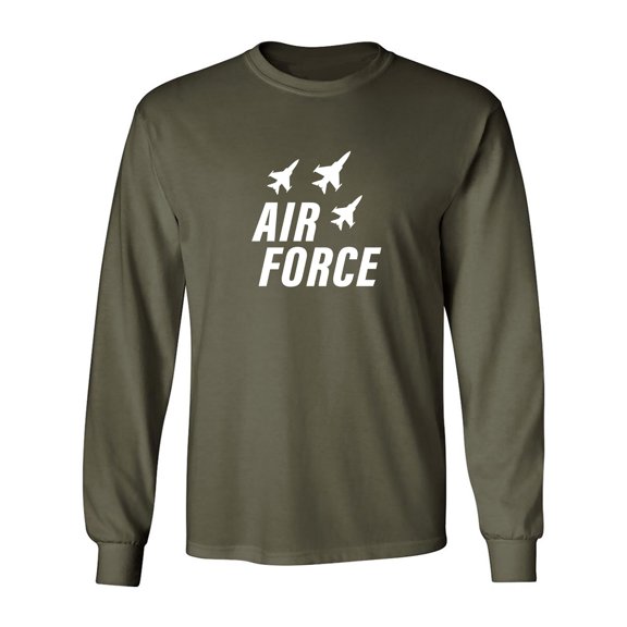 Air Force Fighter Planes Adult Long Sleeve T-shirt