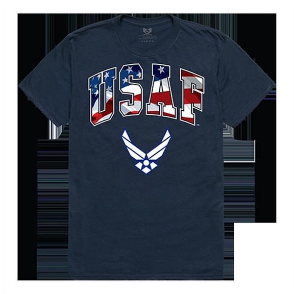 Air Force Flag Letter Tee - Navy - Medium