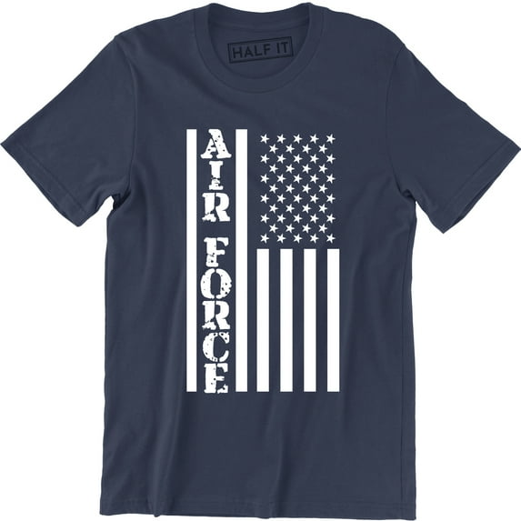 Air Force Flag Military Patriot Veteran Stars Stripes Mens T-Shirt