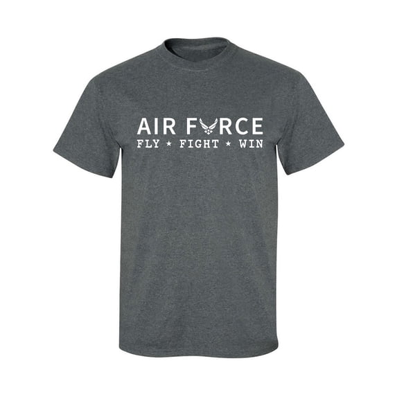 Air Force Fly Fight Win Adult Short Sleeve T-shirt