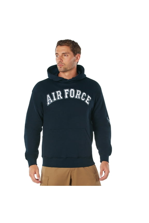 Air Force Hooded Pullover Sweatshirt, Blue Hoodie 2X-Large