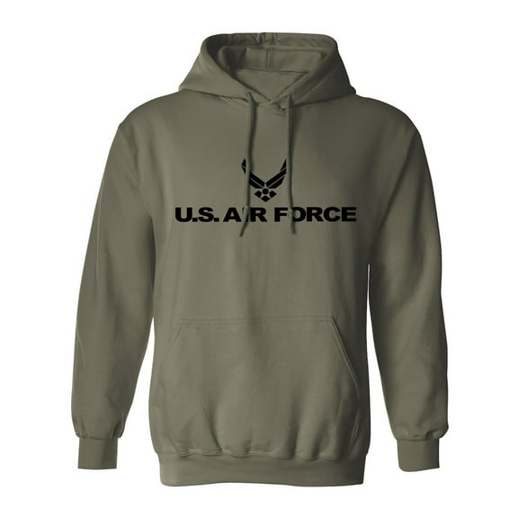 Air Force Hooded Sweatshirt in Military Green