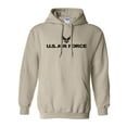 thumbnail image 1 of Air Force Hooded Sweatshirt in Sand, 1 of 3
