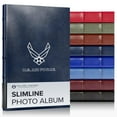 thumbnail image 1 of Air Force Leather Slimline Photo Album, by Gallery Leather, 11.75"x8" - Refillable - Acadia Navy, 1 of 7