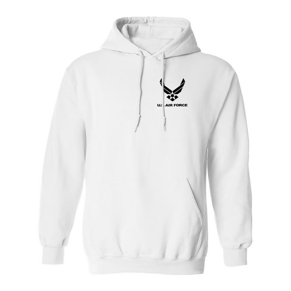 Air Force Left Chest Adult Hooded Sweatshirt