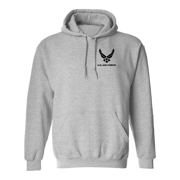 Air Force Left Chest Adult Hooded Sweatshirt