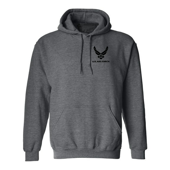 Air Force Left Chest Adult Hooded Sweatshirt