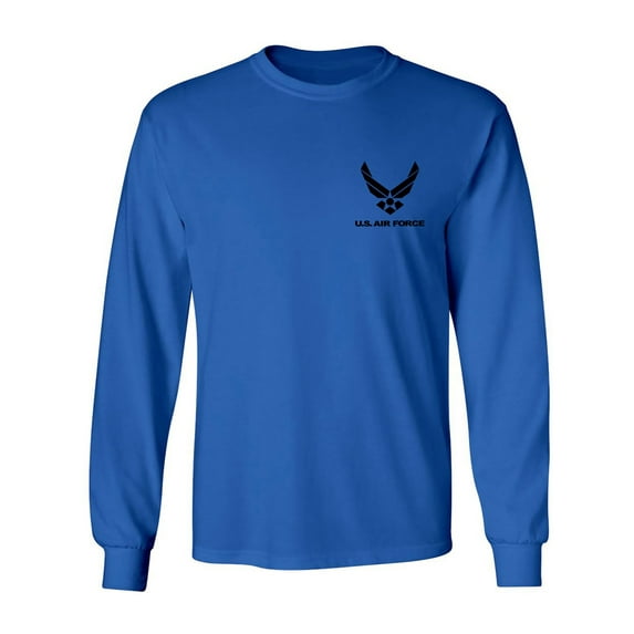 Air Force Left Chest Adult Long Sleeve T-shirt