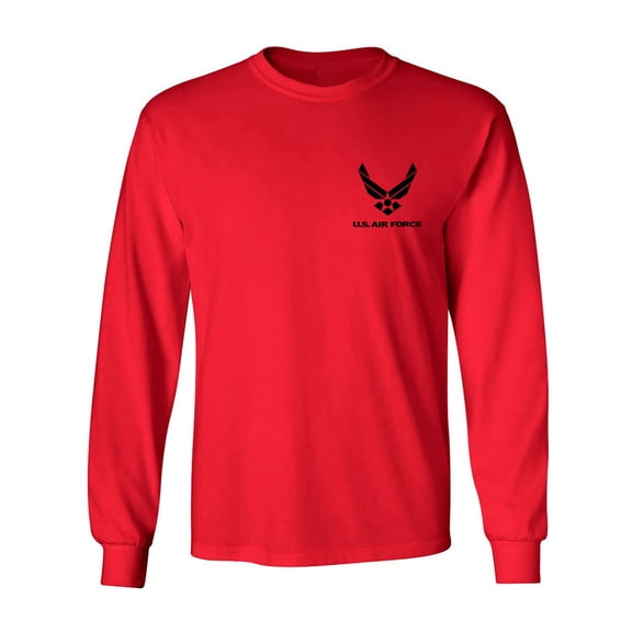 Air Force Left Chest Adult Long Sleeve T-shirt