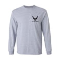 thumbnail image 1 of Air Force Left Chest Adult Long Sleeve T-shirt, 1 of 3