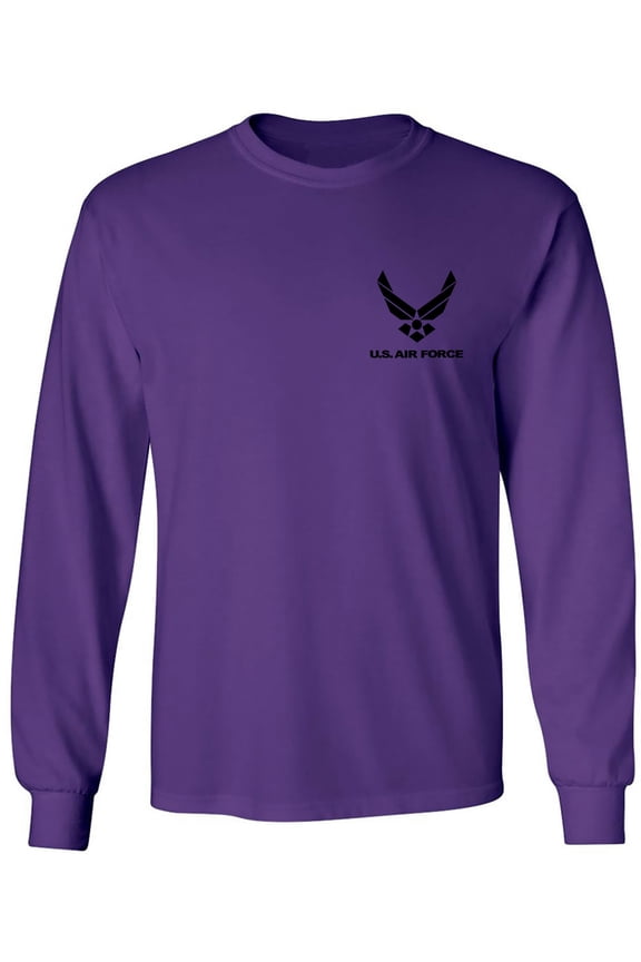 Air Force Left Chest Adult Long Sleeve T-shirt