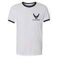 thumbnail image 1 of Air Force Left Chest Adult Short Sleeve Ringer T-shirt, 1 of 3