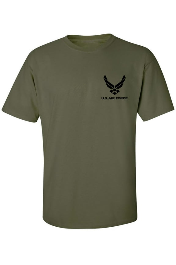 Air Force Left Chest Adult Short Sleeve T-shirt
