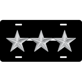 Air Force Lieutenant General Officer Rank Insignia License Plate