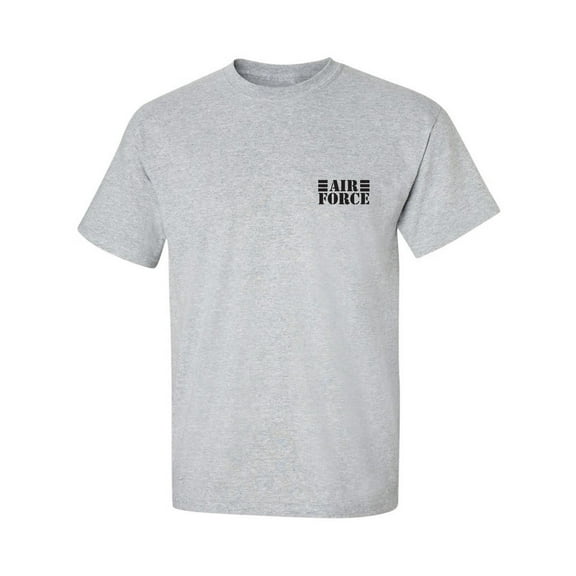 Air Force Lines Black Ink Adult Short Sleeve T-shirt