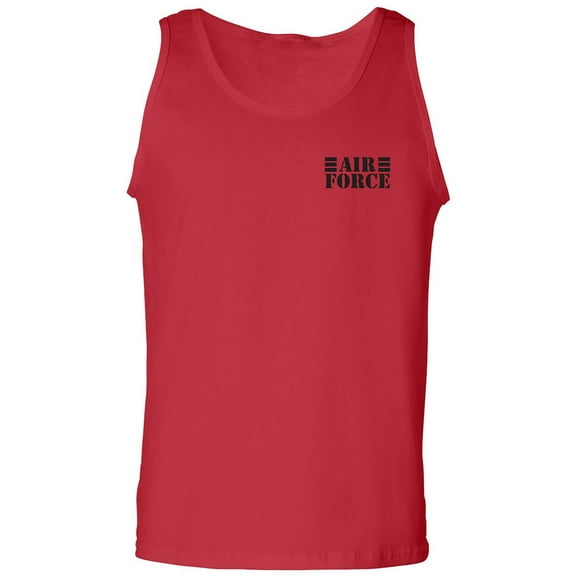 Air Force Lines Black Ink Adult Tank Top