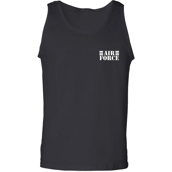 Air Force Lines White Ink Adult Tank Top