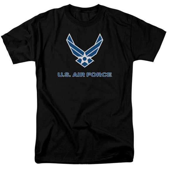 Air Force Logo S/S Adult 18/1 T-Shirt Black