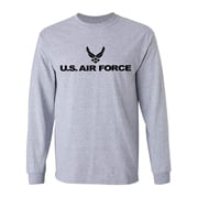 Air Force Long Sleeve T-Shirt in gray