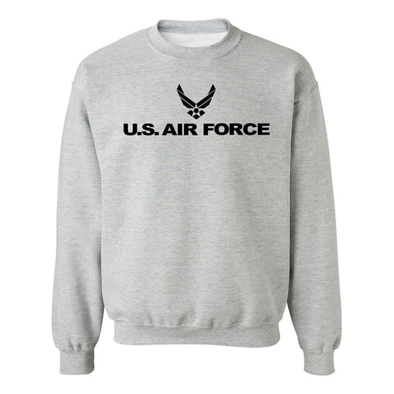 Air Force - Military Style Physical Training Crewneck Sweatshirt in Gray