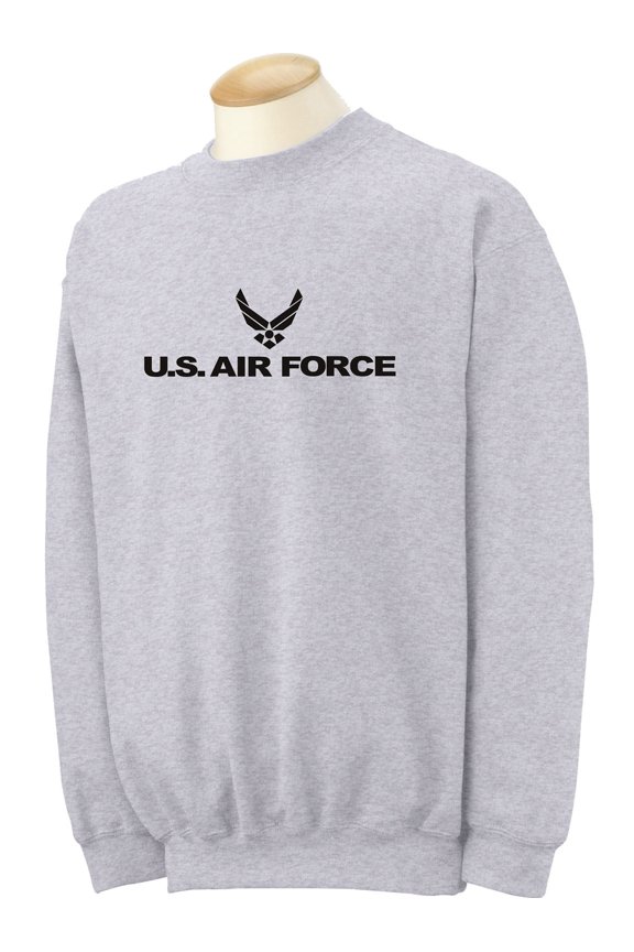 Air Force - Military Style Physical Training Crewneck Sweatshirt in Gray