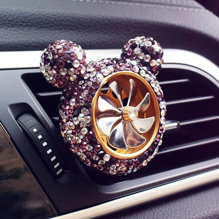 Air Force No. 8 diamond-embedded air outlet perfume clip Car creative perfume to eliminate odor