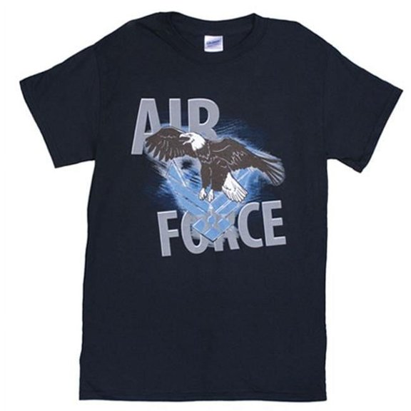 Air Force One-Sided Imprinted T-Shirt - Black - XXL