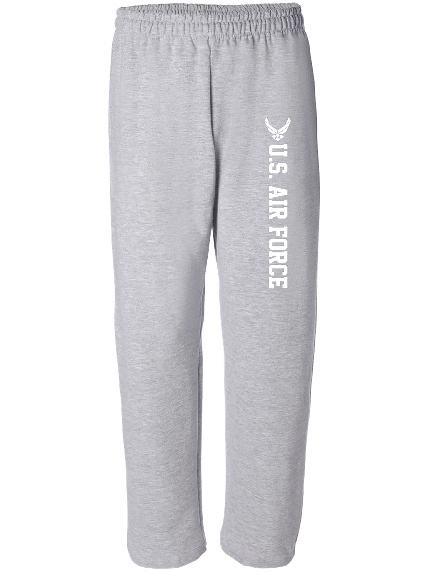 Air Force Open Bottom Sweat Pants Military Style Sweat Pants with 