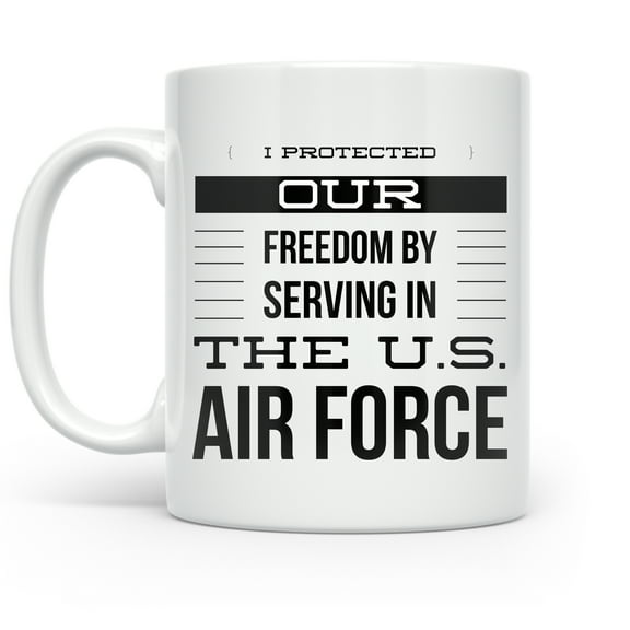 U.S. Air Force Veteran 11 oz Coffee Mug - Military Retiree White Ceramic Gift