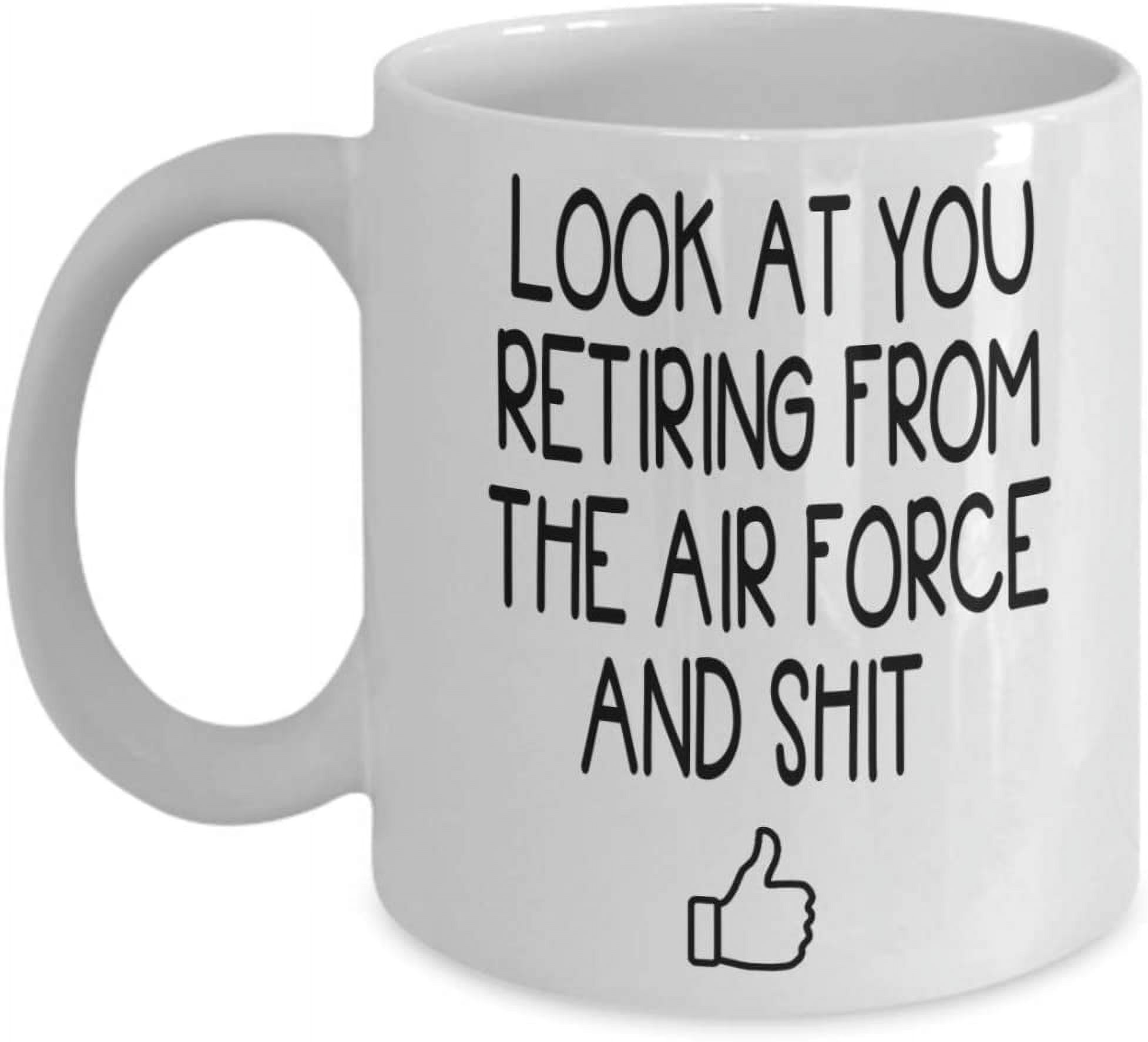 Air Force Retirement Coffee Mug Retired Air Force Gift Idea For Men Women  Him Her Retiring Airman Airman Retirement Tea Cup Christmas Xmas -  Walmart.com