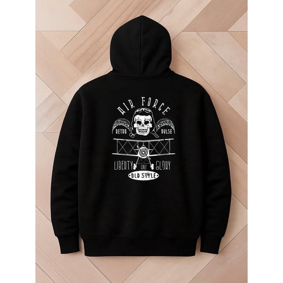 Air Force Retro hoodies Veteran for men polyester black Perfect for Sports halloween christian aesthetic funny autumn gift high quality streetwear for dad army Funny Unisex hoodie