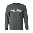 thumbnail image 1 of Air Force Script Adult Long Sleeve T-shirt, 1 of 3