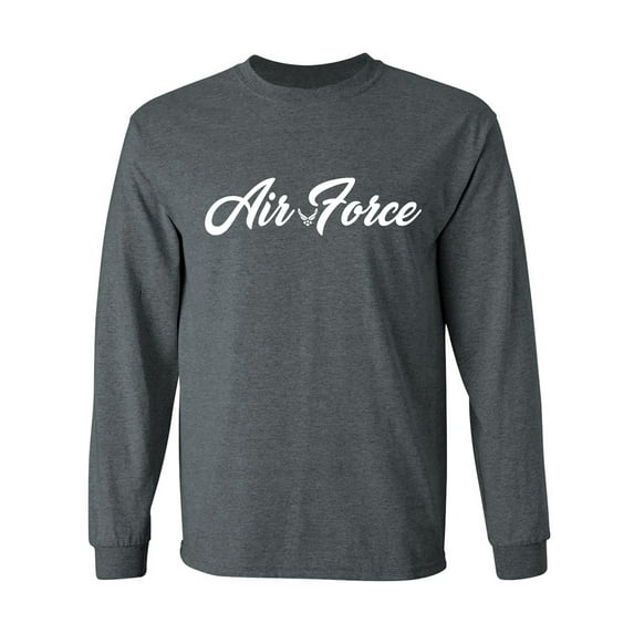 Air Force Script Adult Long Sleeve T-shirt
