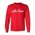 thumbnail image 1 of Air Force Script Adult Long Sleeve T-shirt, 1 of 3