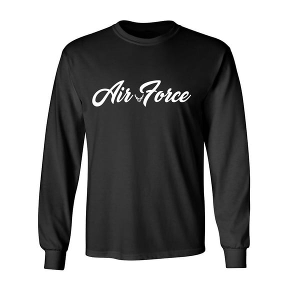 Air Force Script Adult Long Sleeve T-shirt
