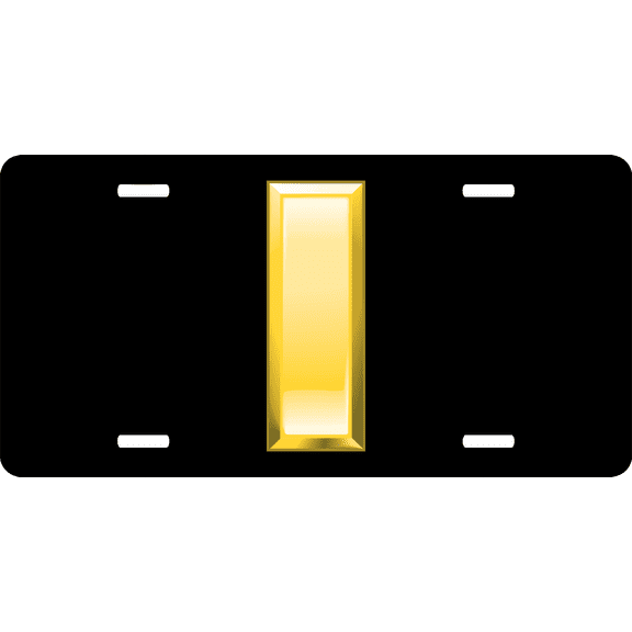 Air Force Second Lieutenant Officer Rank Insignia License Plate