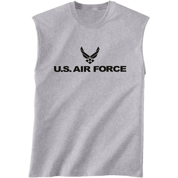 Air Force Sleeveless T-Shirt in gray