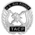 thumbnail image 1 of Air Force Tactical Air Control Party TACP Beret Badge Regular Size Mirror Finish, 1 of 6