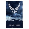 thumbnail image 1 of Air Force Take Off Fleece Blanket White One Size Fits All, 1 of 2