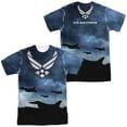 thumbnail image 1 of Air Force Take Off Unisex Adult Sublimated Costume T Shirt (Front/Back), 3X-Large Multicolor, 1 of 2