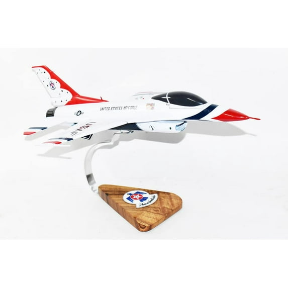 Lockheed Martin® F-16 United States Air Force Thunderbirds Model, Mahogany 1/33 (18") Scale