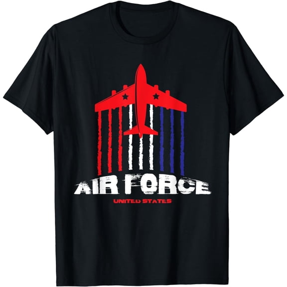 Air Force US Veterans 4th of July T shirt American Flag T-Shirt